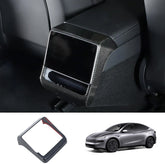 Carbon Fiber Bak AC Vent Deksel (Carbon Fiber Pattern ABS) for Tesla Model Y Juniper 2025+